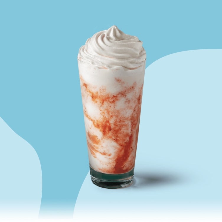 Aardbeien & Room Frappuccino