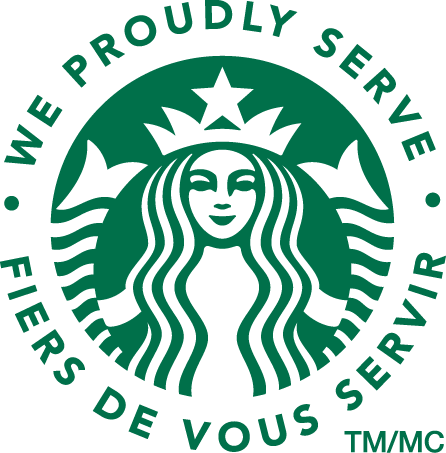 We Proudly Serve Starbucks