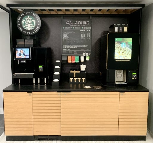 Starbucks machine outlet for office