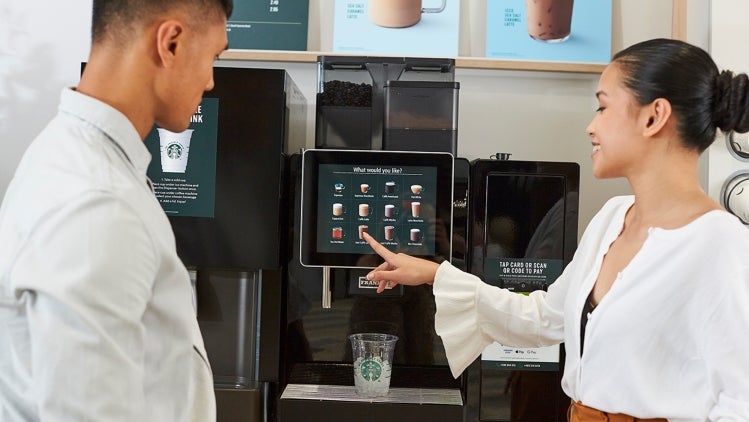 Self Service Coffee Machines  We Proudly Serve Starbucks®