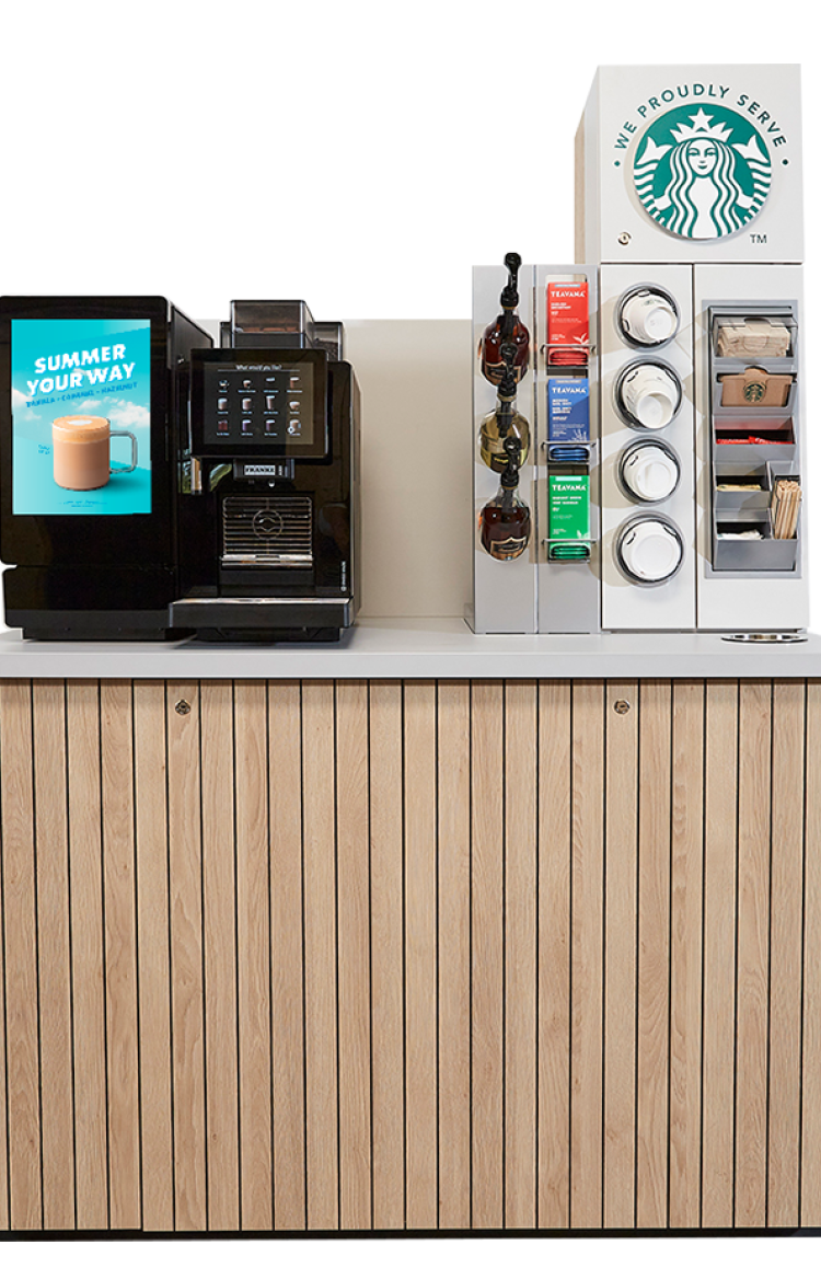 Short coffee self serve solution for business