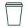 Line illustration of a grande takeaway cup