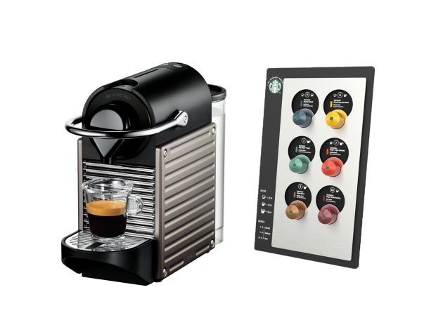 Commercial single serve machines Starbucks Nestl Professional