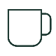 Line illustration of a mug
