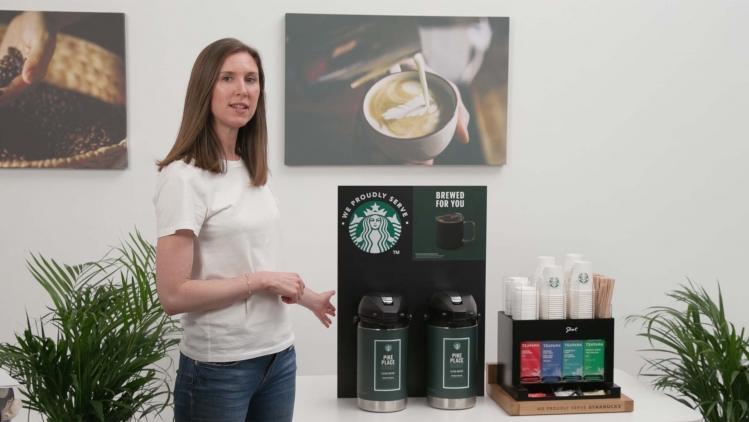 การแนะนำเครื่องกดกาแฟ จาก We Proudly Serve Starbucks® แบบบริการชงสด