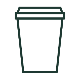Line illustration of a grande takeaway cup
